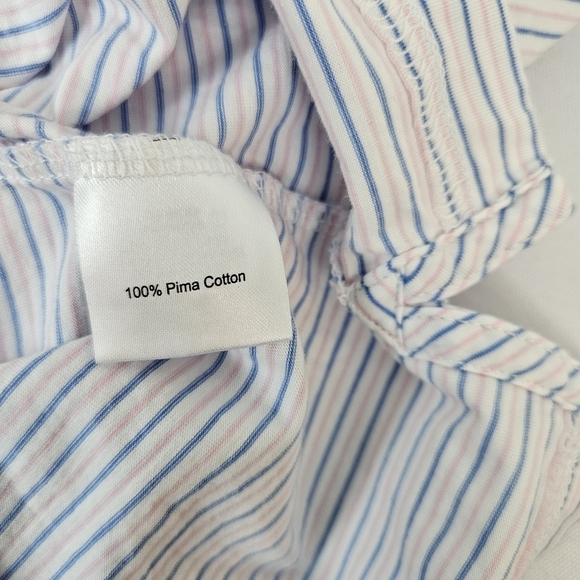 Peter Millar Pima Cotton USGA Short Sleeve Striped Polo Knit Shirt XL - Picture 6 of 8